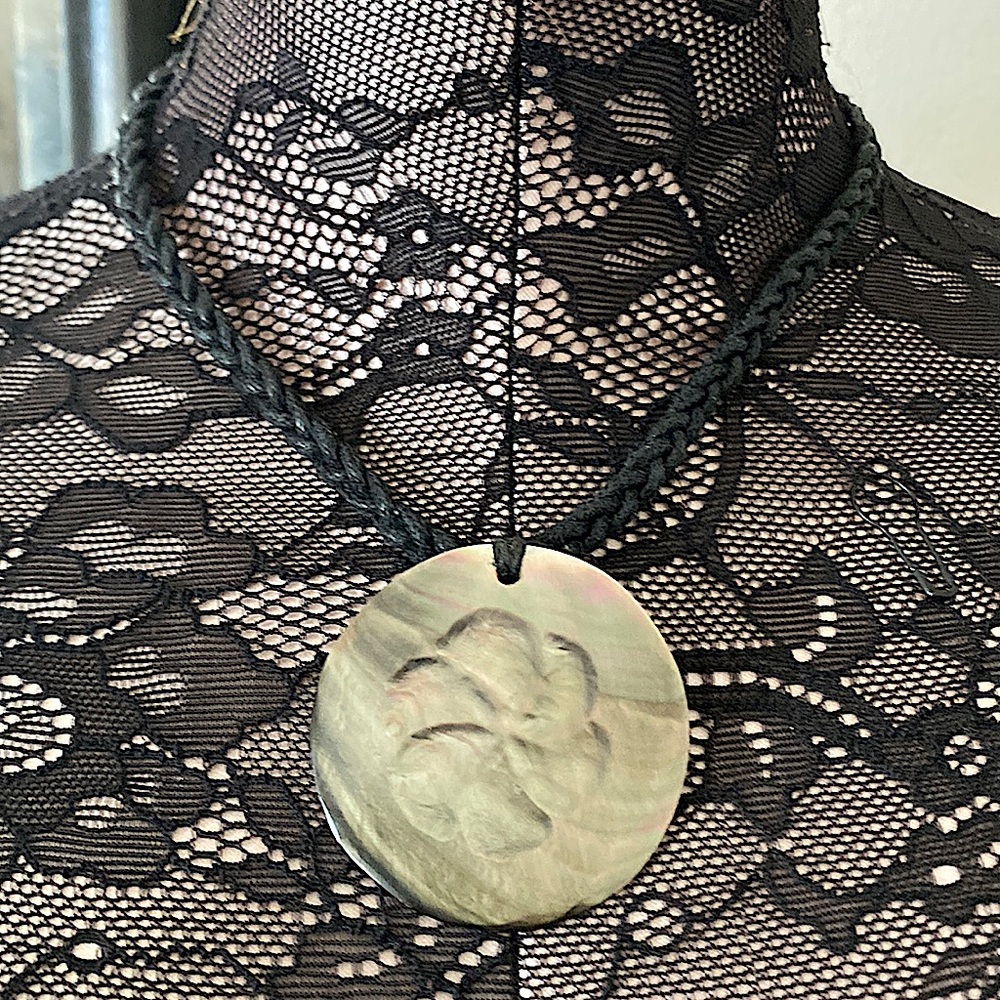Sand dollar Rope necklace 14inch around